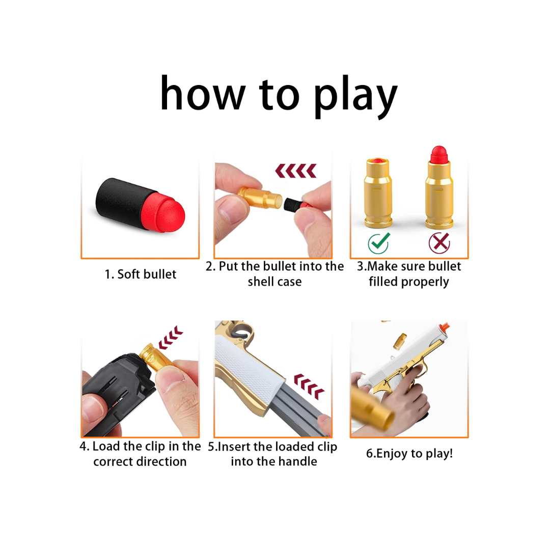 Pistola de juguete soft bullet